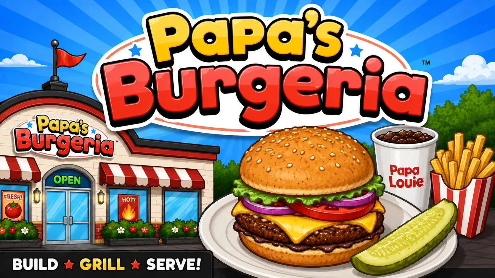 Papa's Burgeria gameplay