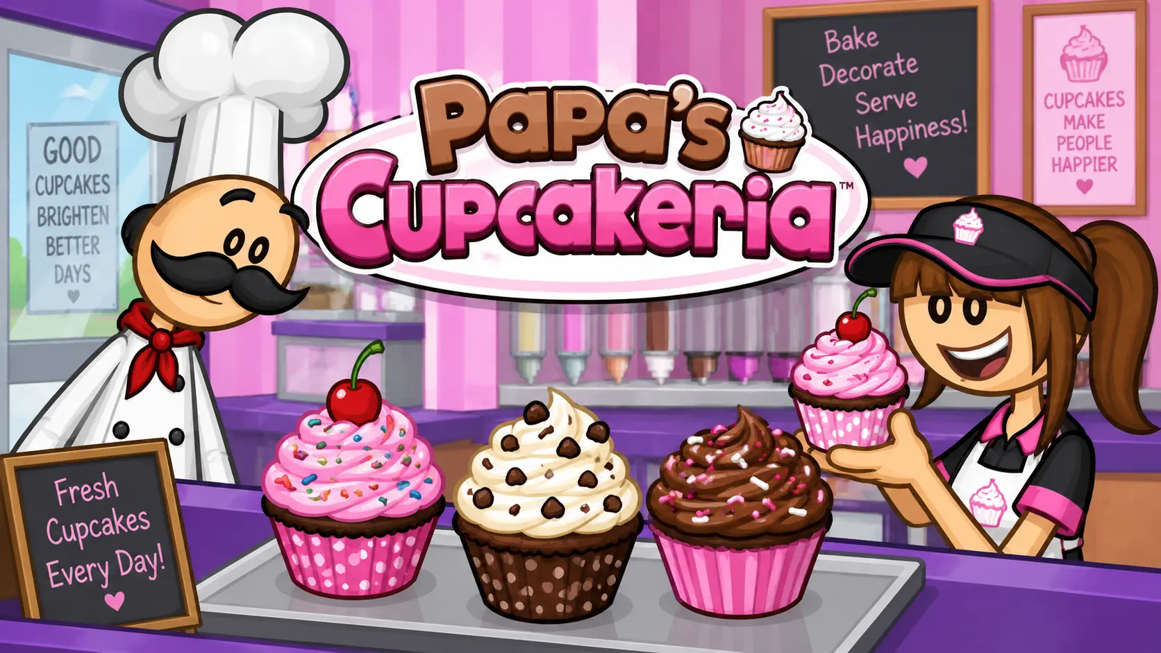 Papa's Cupcakeria gameplay