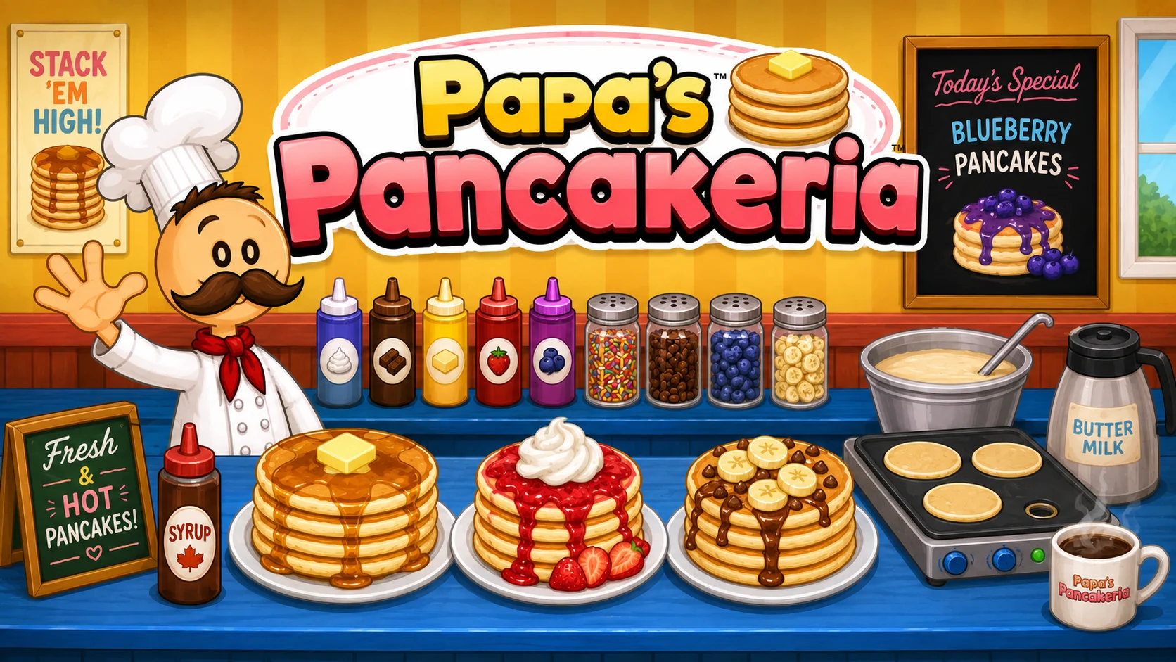 Papa's Pancakeria gameplay