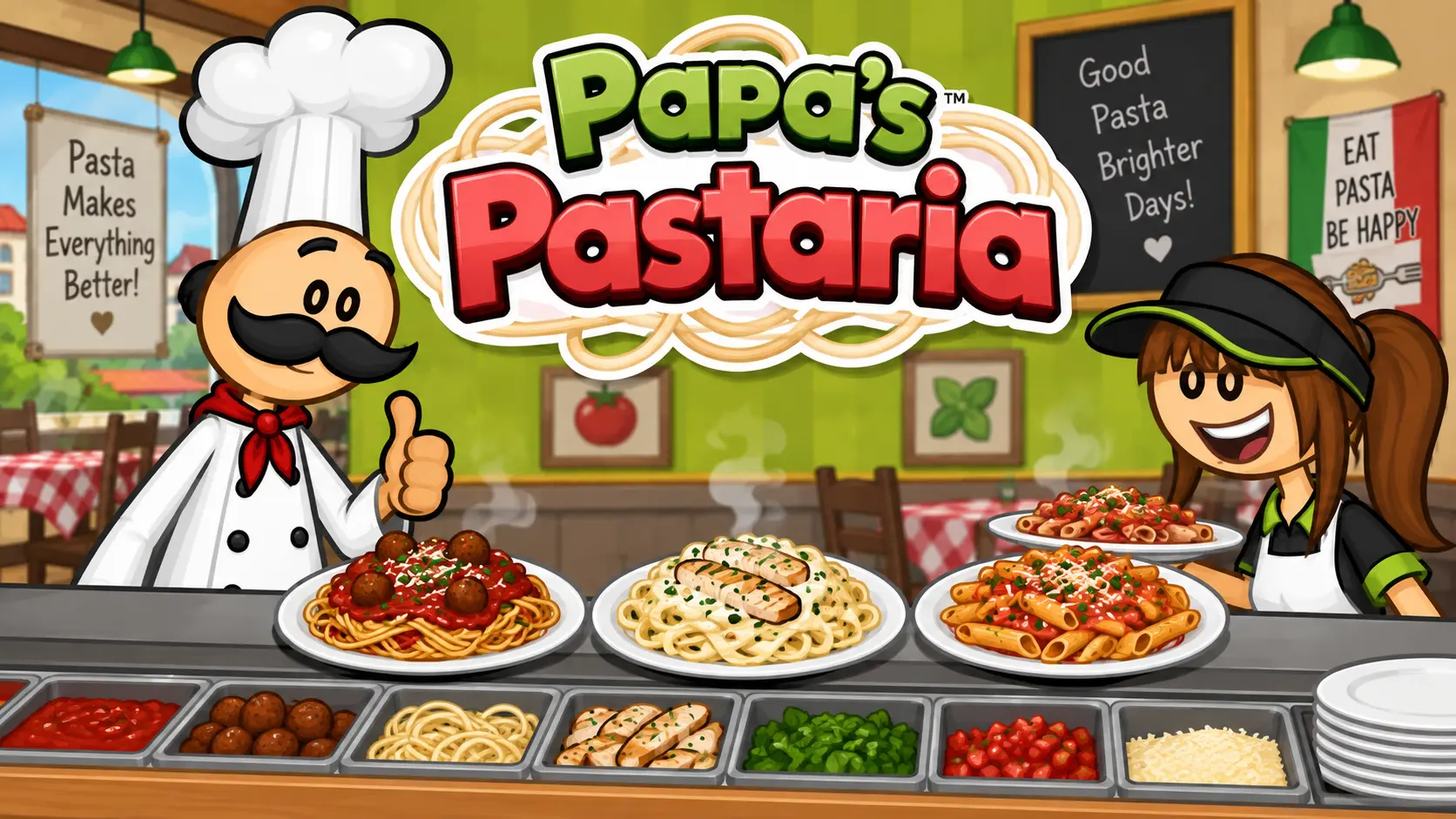 Papa's Pastaria gameplay