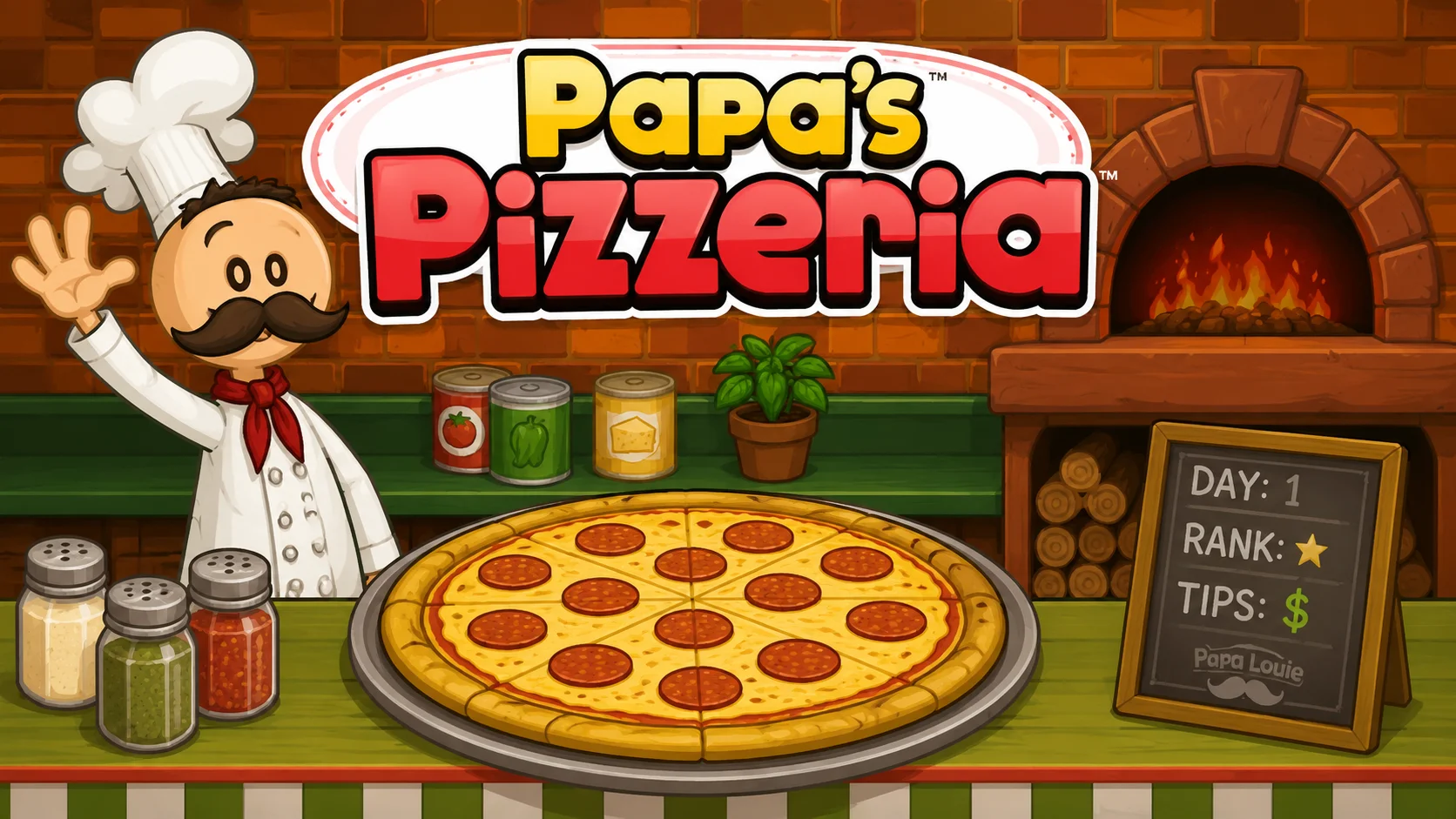 Papa's Pizzeria gameplay