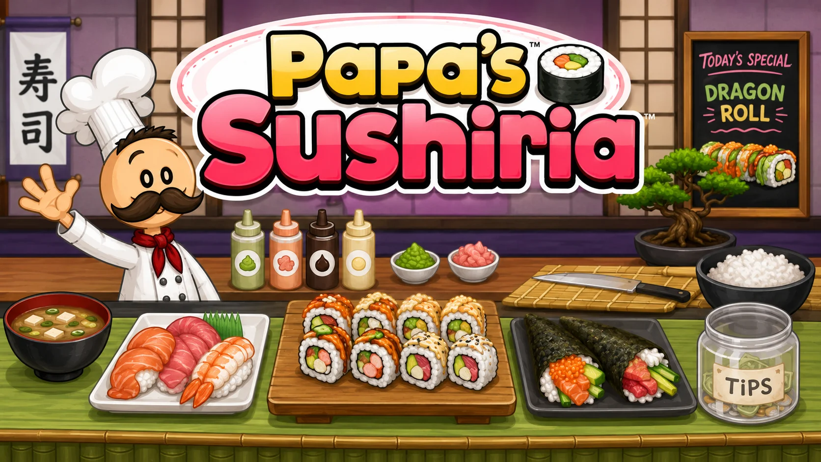 Papa's Sushiria gameplay