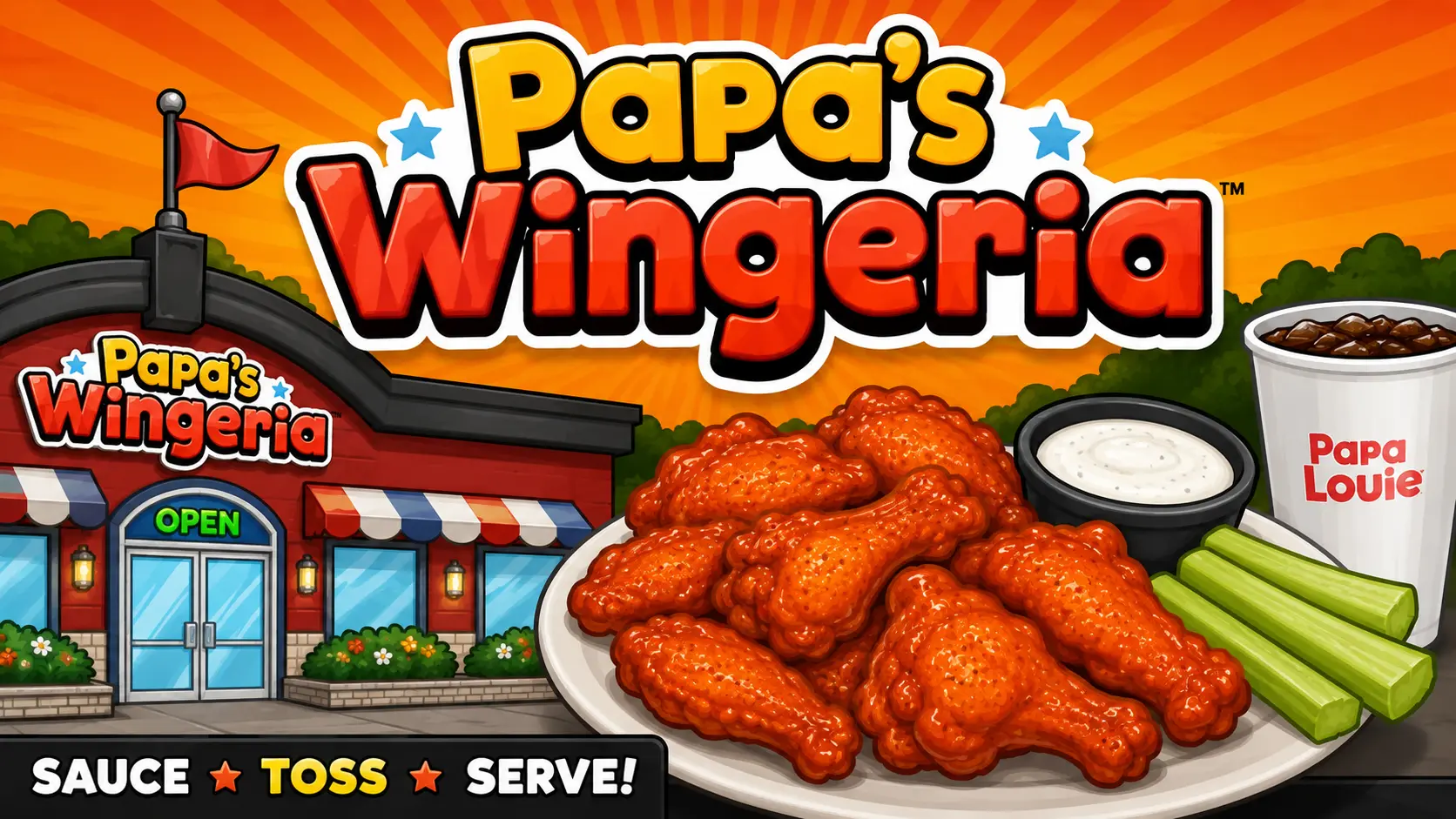 Papa's Wingeria gameplay